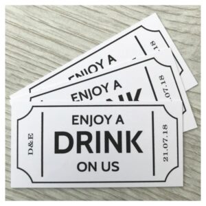 Custom Drink Tokens - Printed Drink Tokens for Bars and Hotels