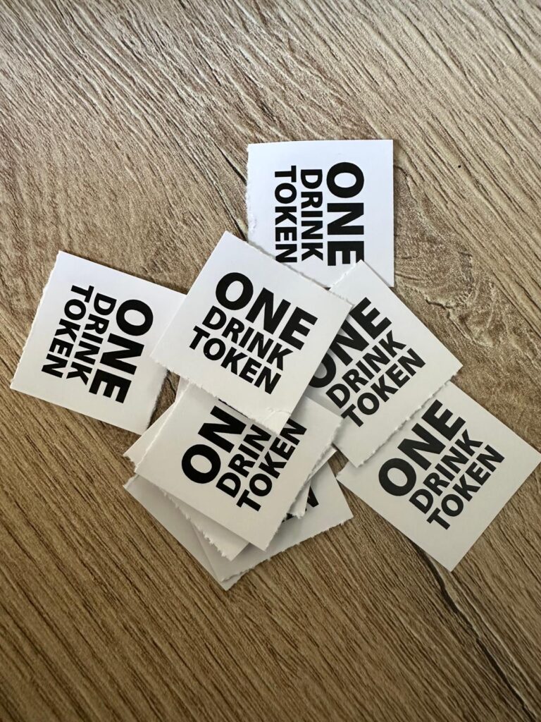 Drink tokens paper token
